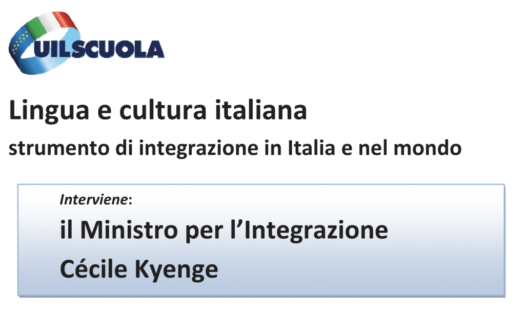 Convegno Uil Scuola | Lingua e cultura italiana, strumento di integrazione in Italia e nel mondo