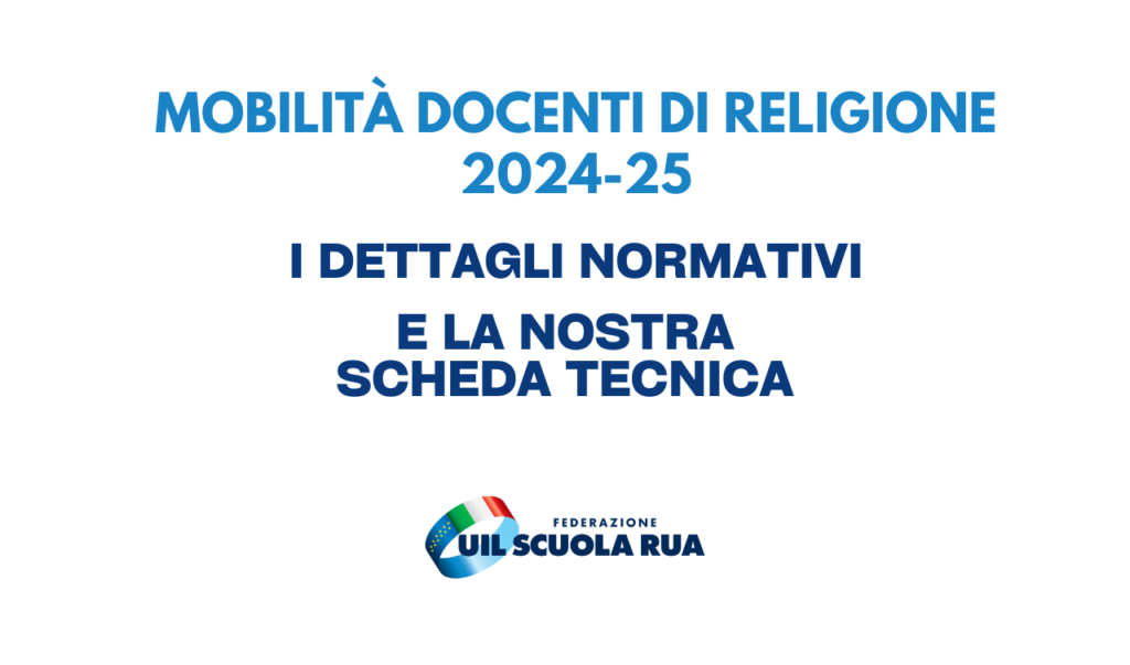 Mobilità docenti di religione 2024-25: dettagli normativi e scheda tecnica