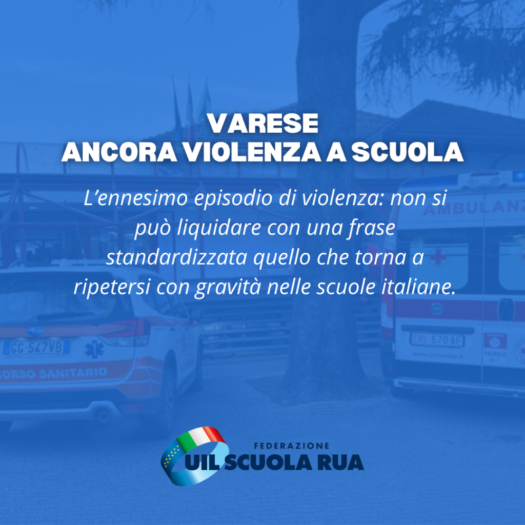 Varese, ancora violenza a scuola, D’Aprile: ricostruire la rete del rispetto. La scuola può fare tanto ma non da sola.