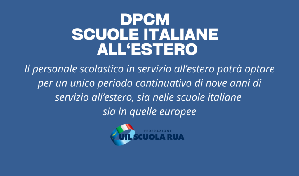 DPCM Scuole italiane all’estero, D’Aprile: “Bene eliminazione disparità di permanenza fra i docenti italiani ed europei”
