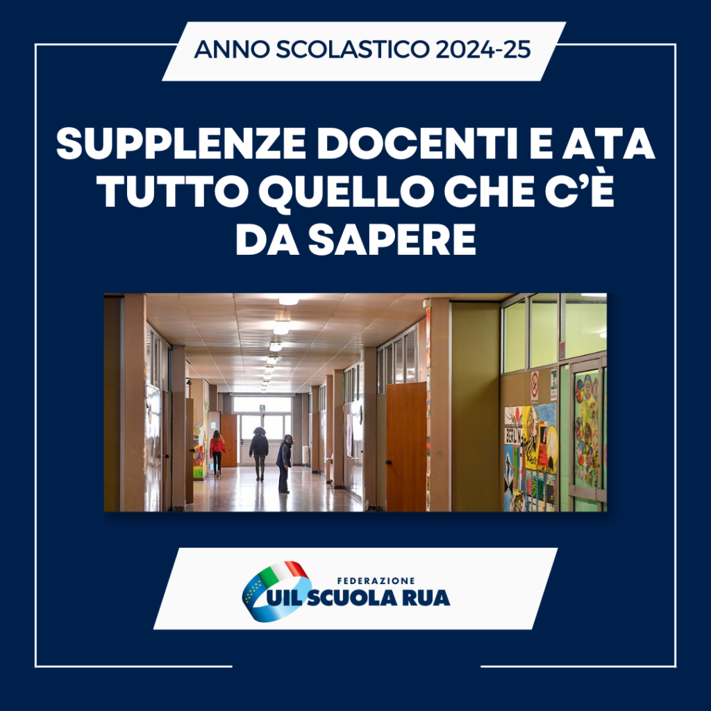 Supplenze docenti e ATA a.s. 2024/25: tutto quello che c’è da sapere