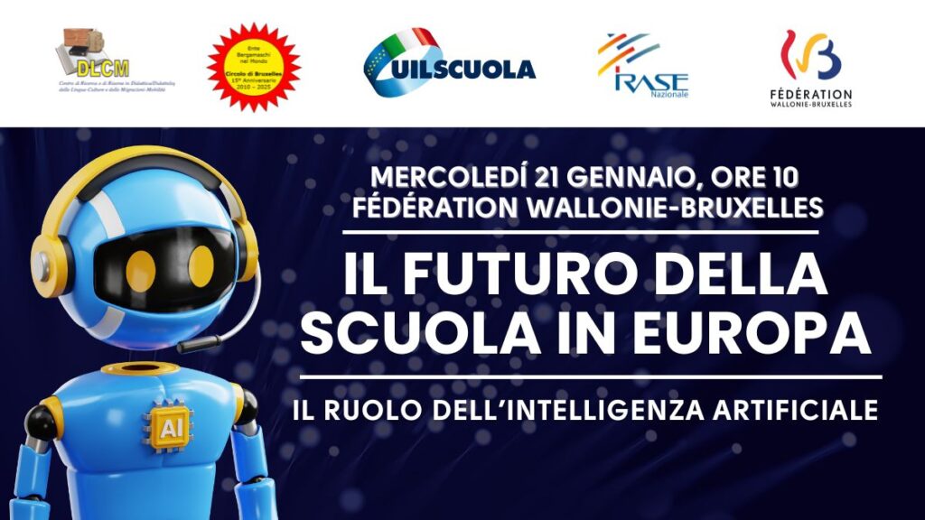Il futuro della scuola in Europa – Il ruolo dell’intelligenza artificiale: mercoledì il convegno Uil Scuola a Bruxelles