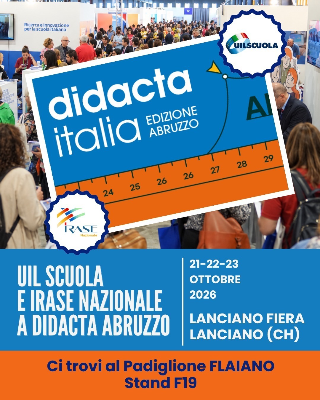 UIL Scuola, Irase Nazionale e UIL Abruzzo a DIDACTA Italia – Edizione Abruzzo