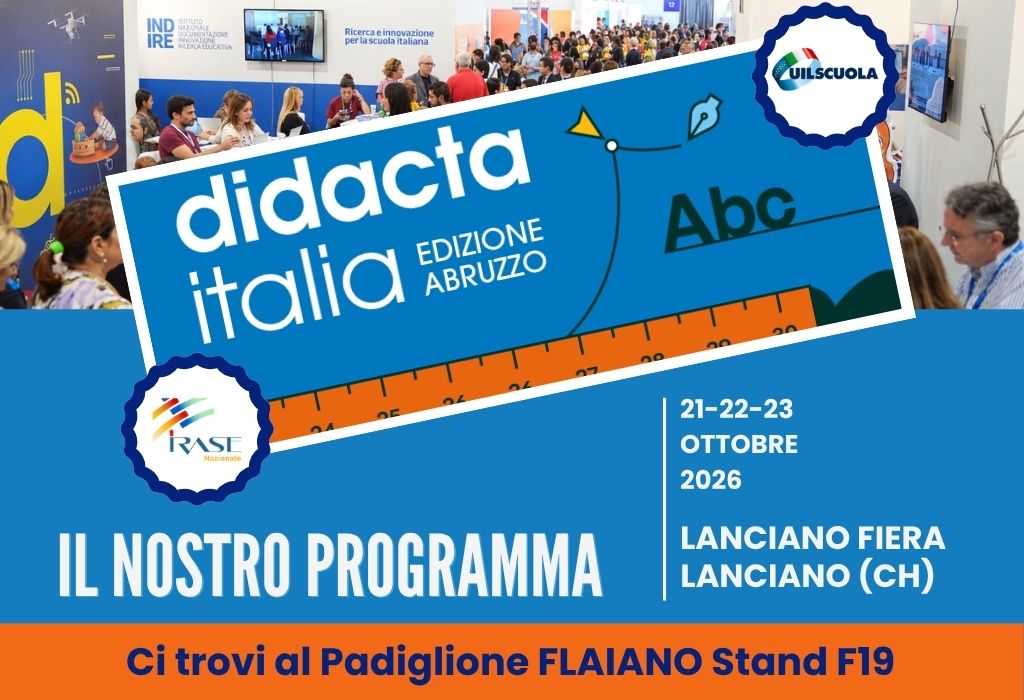 Didacta Abruzzo, UIL Scuola e IRASE a Lanciano con otto incontri dedicati al futuro dell’istruzione